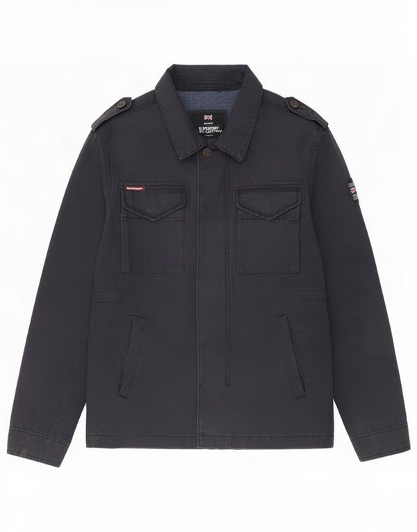 Giacca militare da uomo Superdry UK 38 cotone nero medio