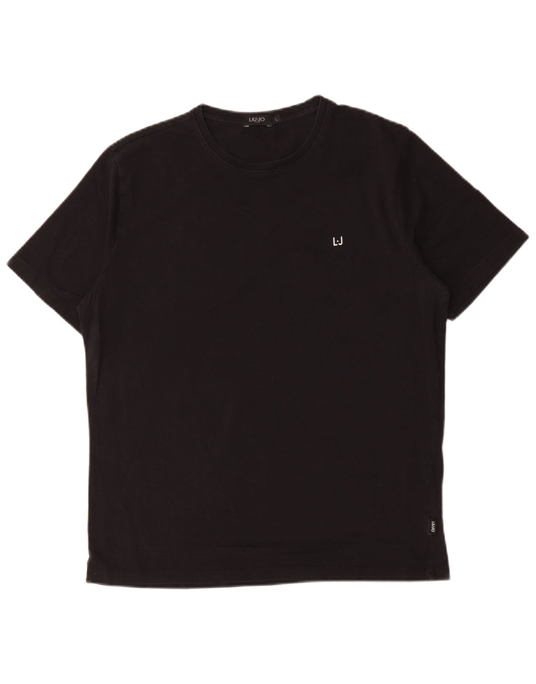 Liu Jo T-shirt Uomo Top Large Nera in Cotone