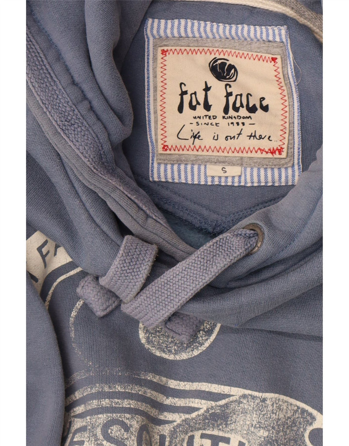 Felpa con cappuccio grafica da uomo Fat Face piccola blu