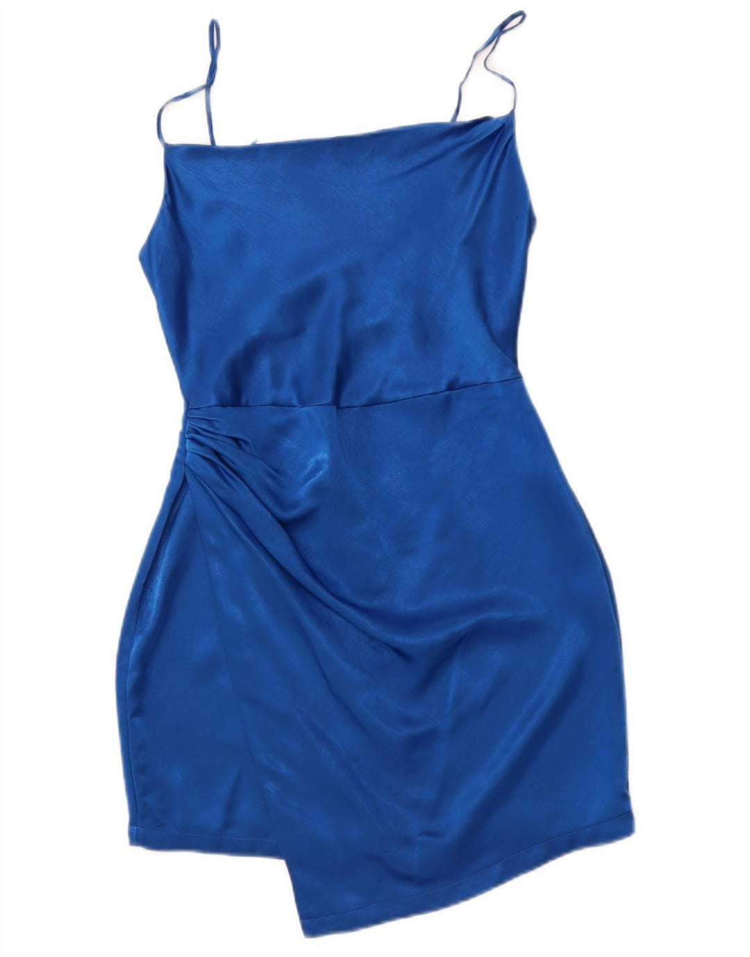 ZARA Womens Mini Slip Dress UK 12 Medium Blue Viscose