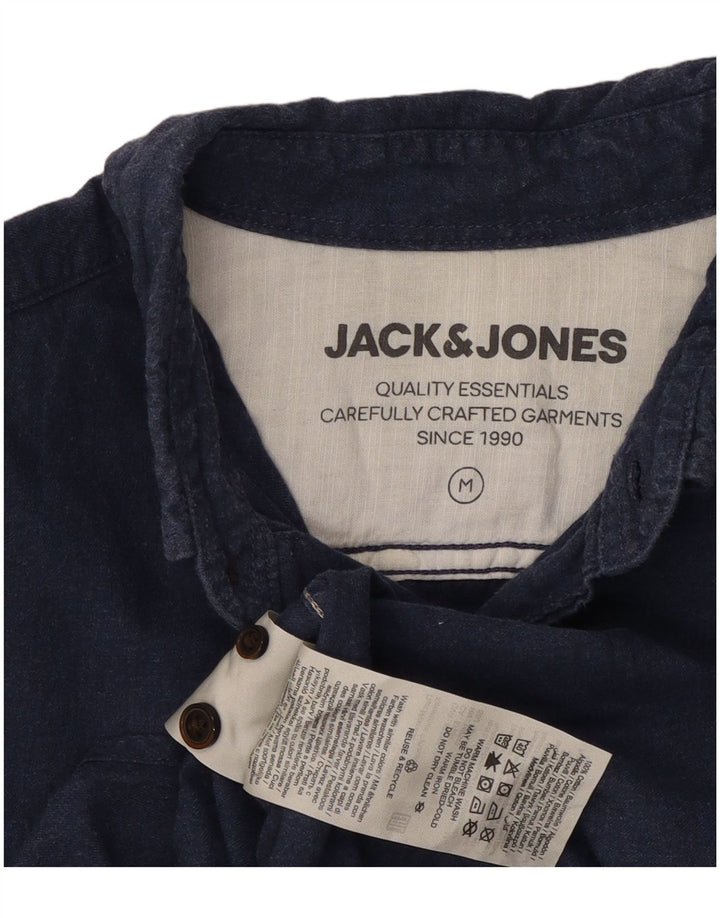 Camicia da uomo Jack & Jones in cotone blu navy medio