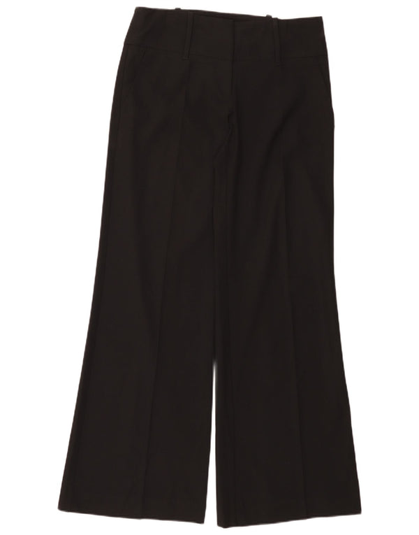 Pantaloni casual a gamba larga da donna Oasis UK 10 Small W30 L32 Poliestere nero