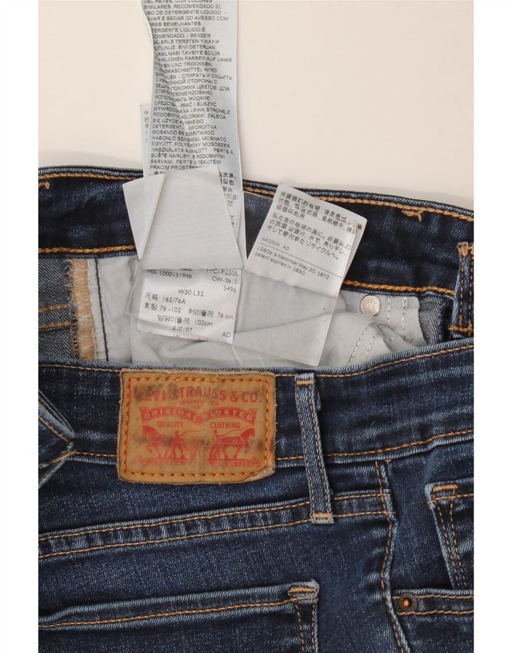LEVI'S Jeans dritti da donna 714 W30 L32 cotone blu