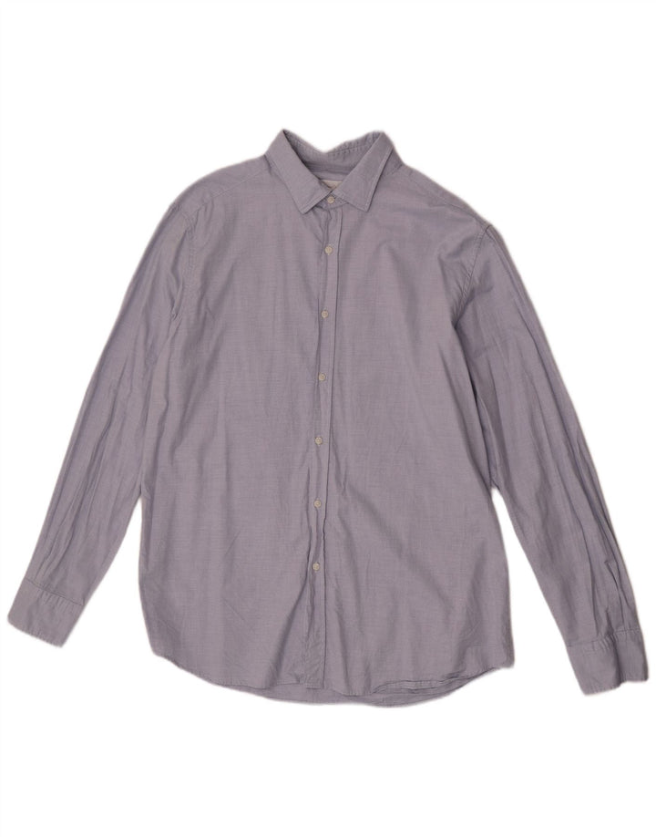 Camicia Uomo Massimo Dutti XL Cotone Blu