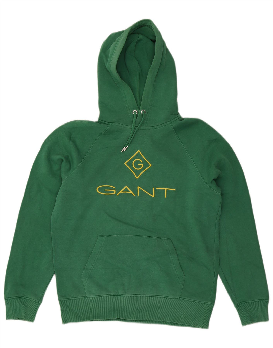 Gant Felpa con cappuccio grafica da uomo in cotone verde medio