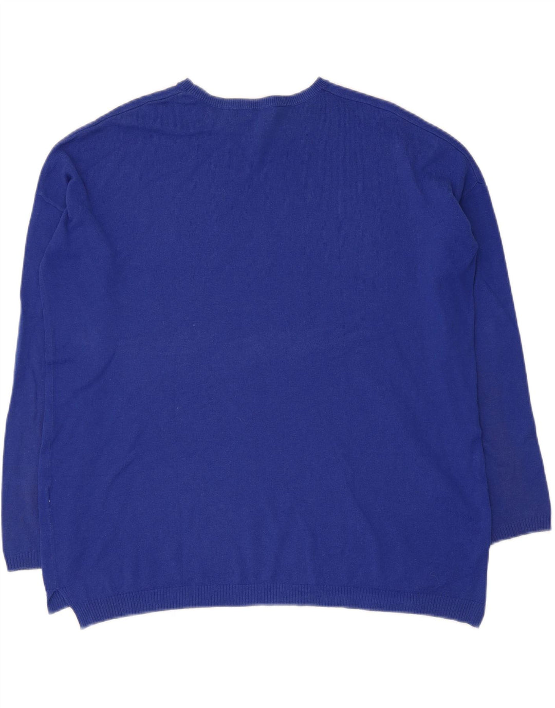 Maglione maglione girocollo oversize da donna Zara UK 10 piccolo blu