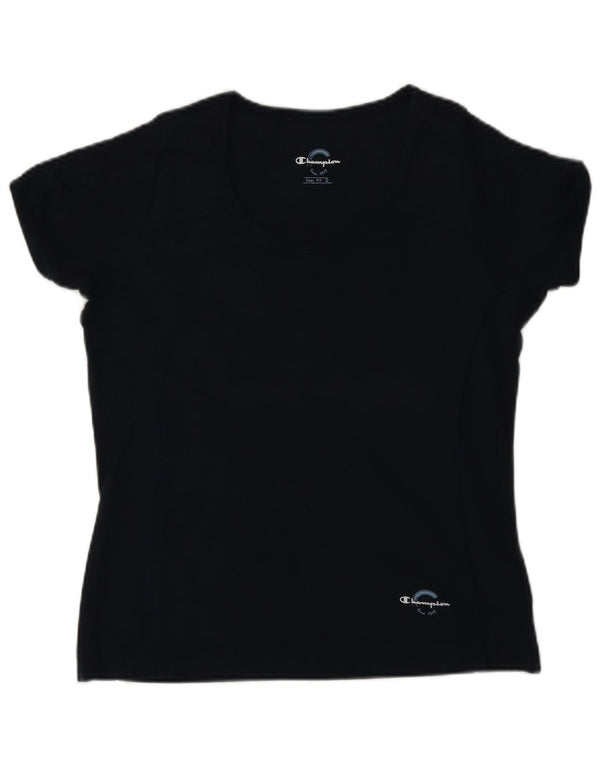 Maglietta Champion da donna Easy Fit, taglia UK 10, piccola, in cotone blu navy