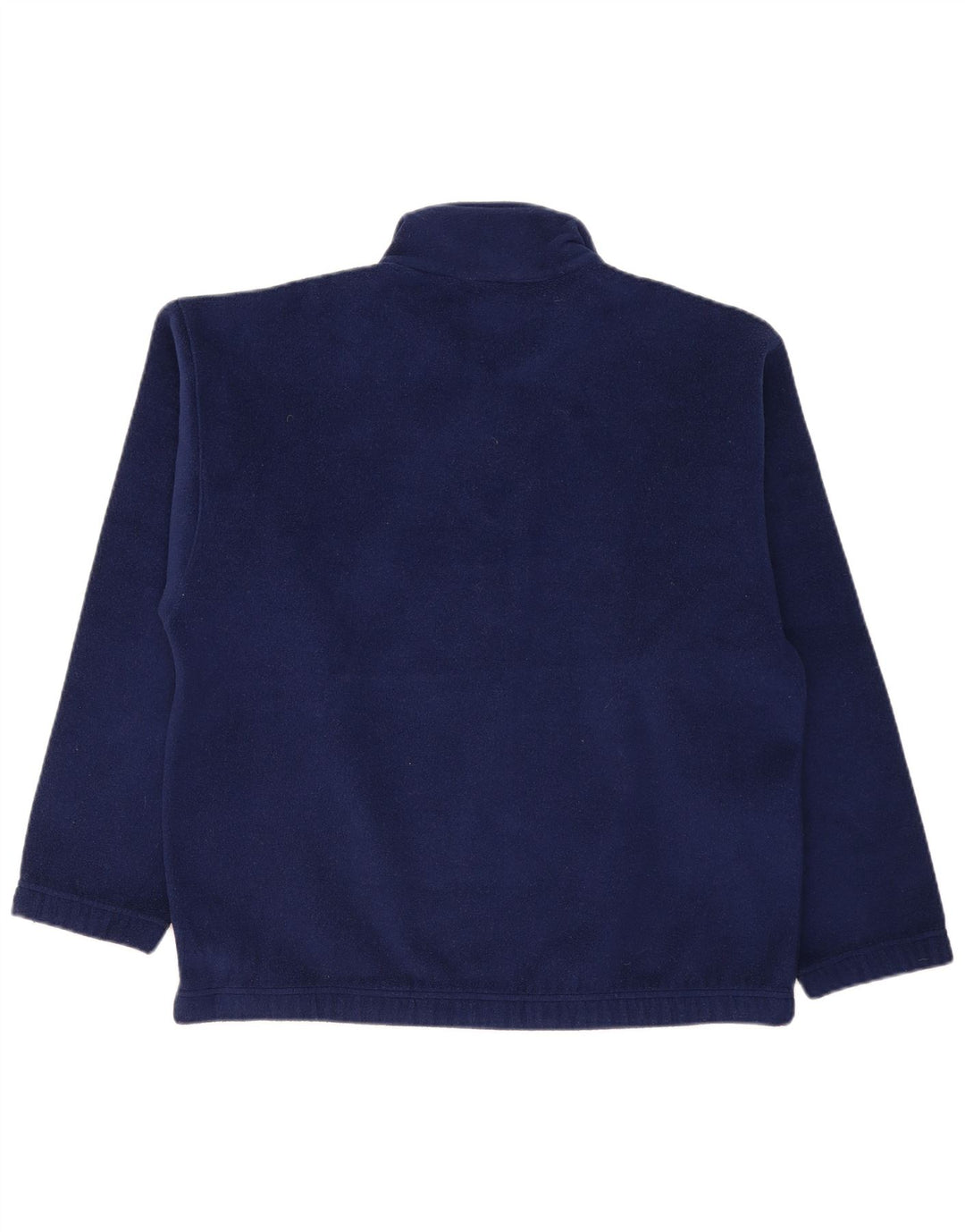 Maglione in pile da uomo Sergio Tacchini con zip e collo grande in poliestere blu navy