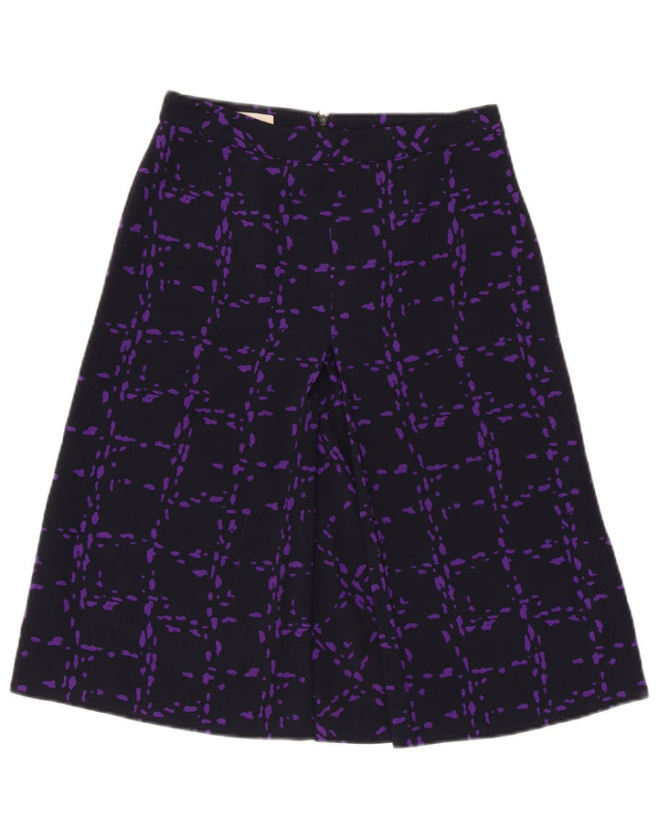 Gonna a trapezio da donna Stefanel EU 34 XS W26 Poliestere nero a quadri