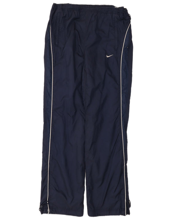 Nike Mens Tracksuit Trousers Medium Navy Blue Nylon