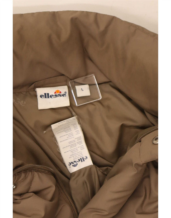 Giacca imbottita da uomo Ellesse UK 40 Large Beige Poliestere
