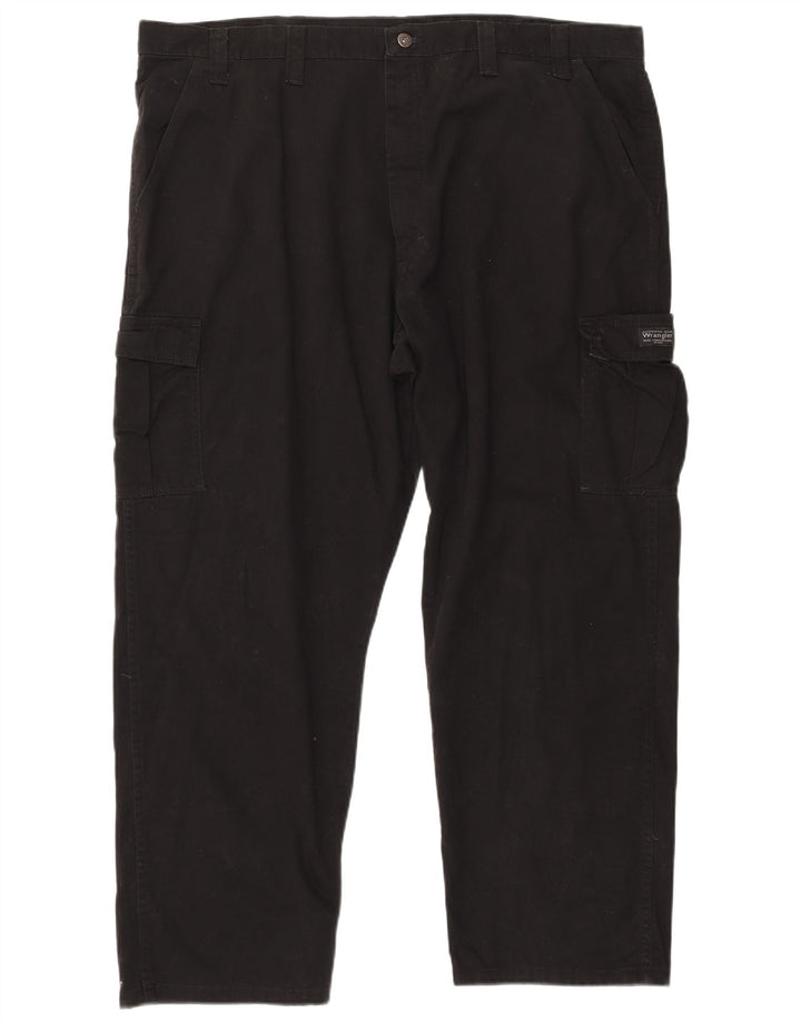 Pantaloni cargo dritti da uomo Wrangler W44 L30 cotone nero