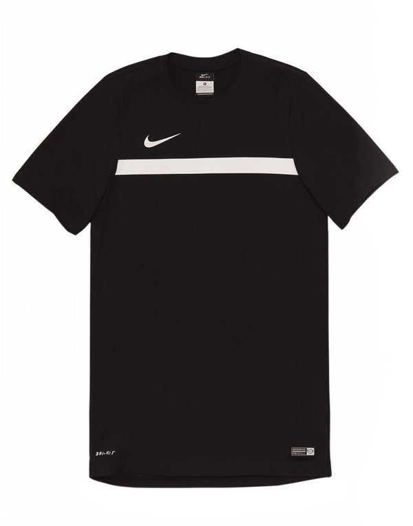 T-shirt da uomo Nike Top in poliestere color block medio nero