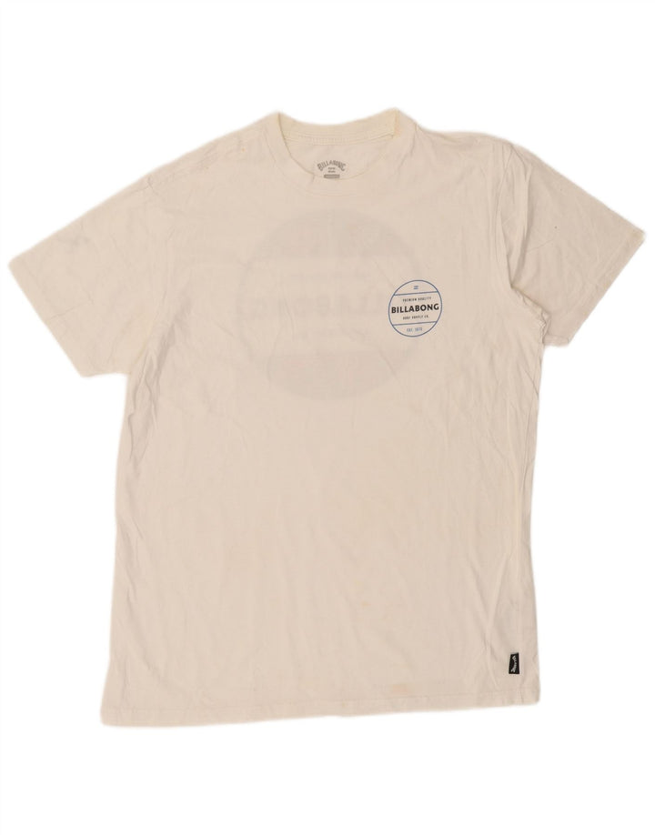 Maglietta grafica da uomo Billabong Top in cotone bianco medio