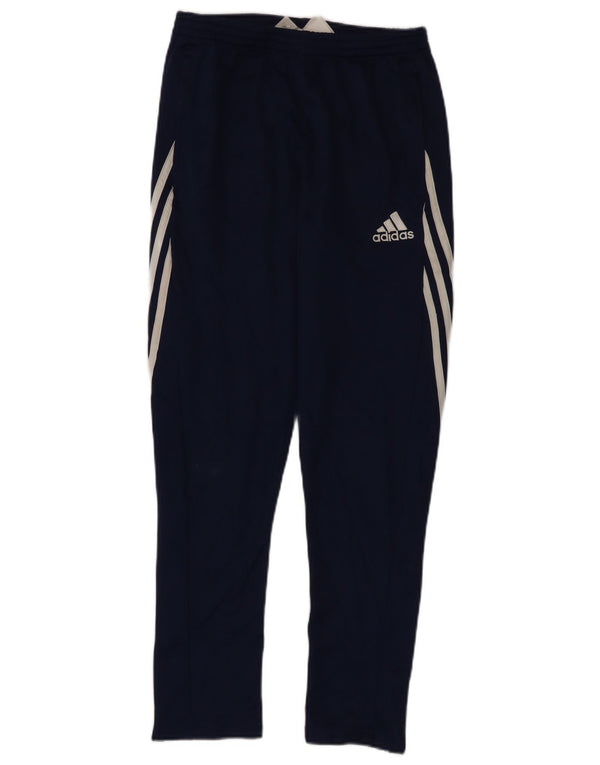 Pantaloni della tuta da ragazzo Adidas 13-14 anni XL Blu navy Colourblock