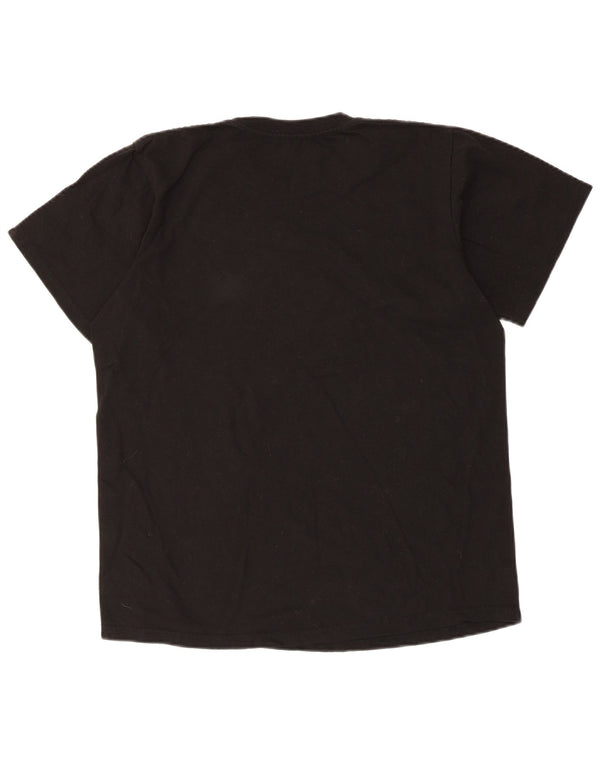 T-shirt grafica da donna Hard Rock Cafe Seville Top UK 14 cotone nero medio