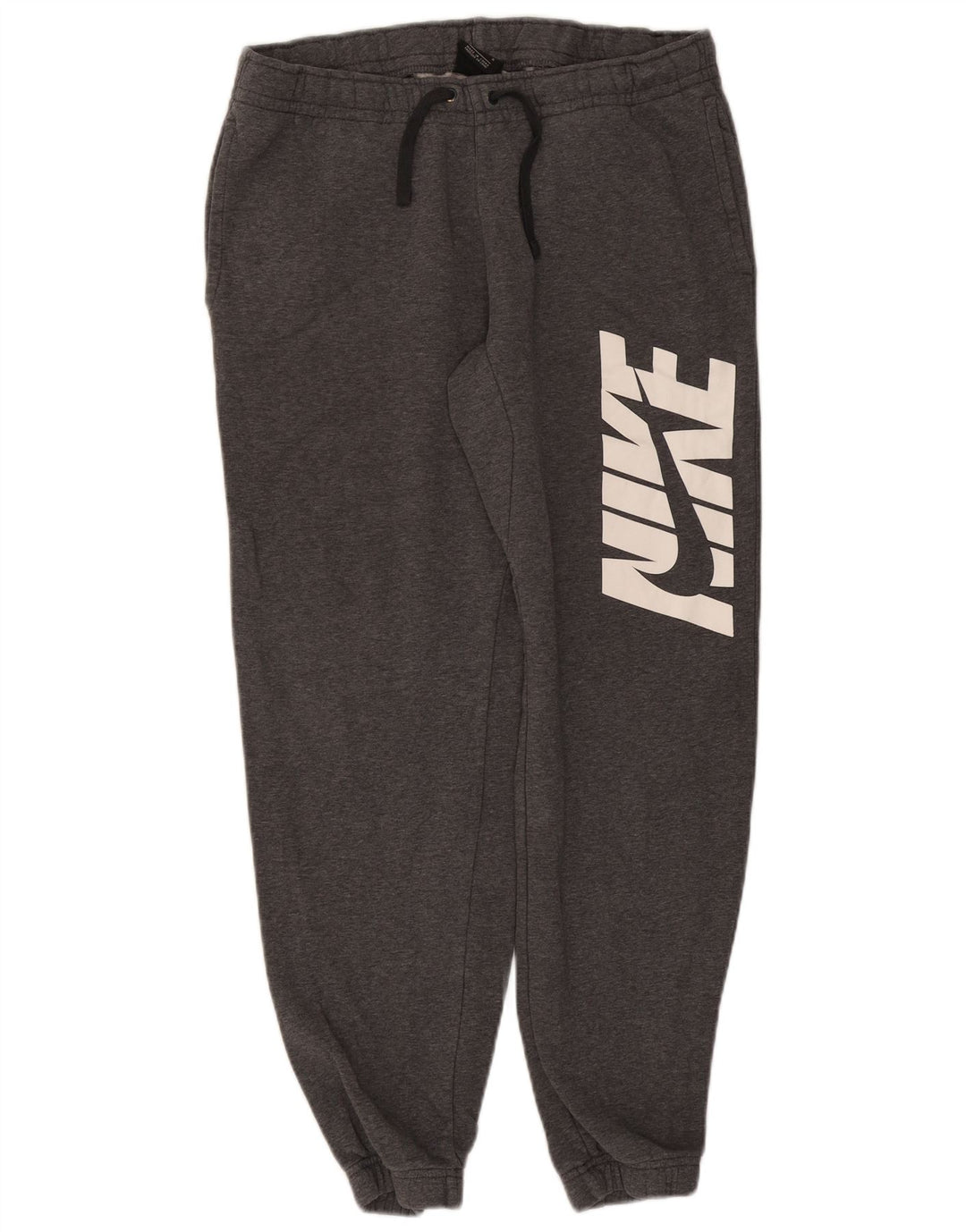 Pantaloni da tuta con grafica Nike da uomo, pantaloni da jogging, cotone grigio medio