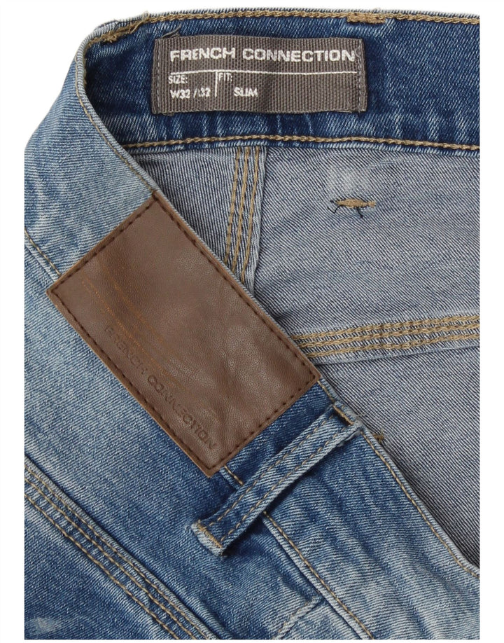 Jeans slim da uomo French Connection W32 L32 cotone blu