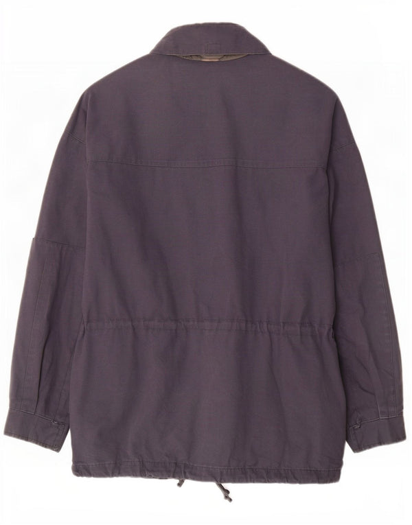 Giacca Parka da uomo con cappuccio Samas UK 42 XL Cotone blu navy