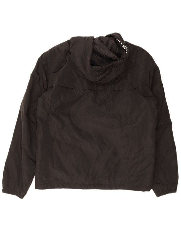 Guess Giacca antipioggia da uomo con cappuccio UK 40 Large Nero Poliestere