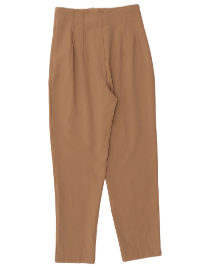 Pantaloni chino affusolati da donna Zara piccoli W26 L27 poliestere beige