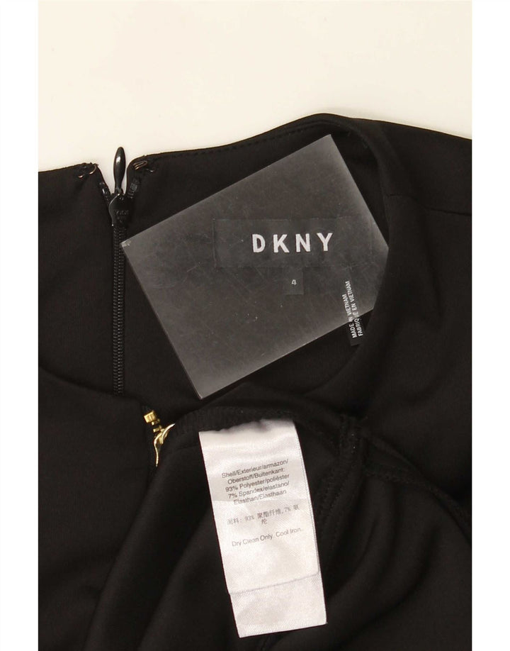 Abito a trapezio da donna Dkny US 4 piccolo in poliestere nero
