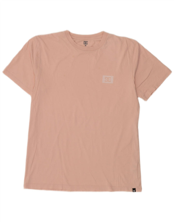 T-shirt grafica da uomo DC Top grande in cotone rosa