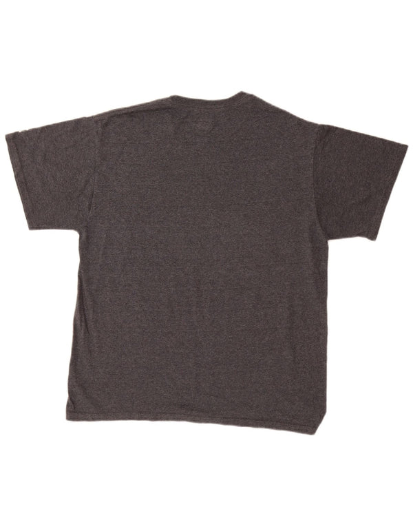 RUSSELL ATHLETIC Mens Graphic T-Shirt Top Medium Grey