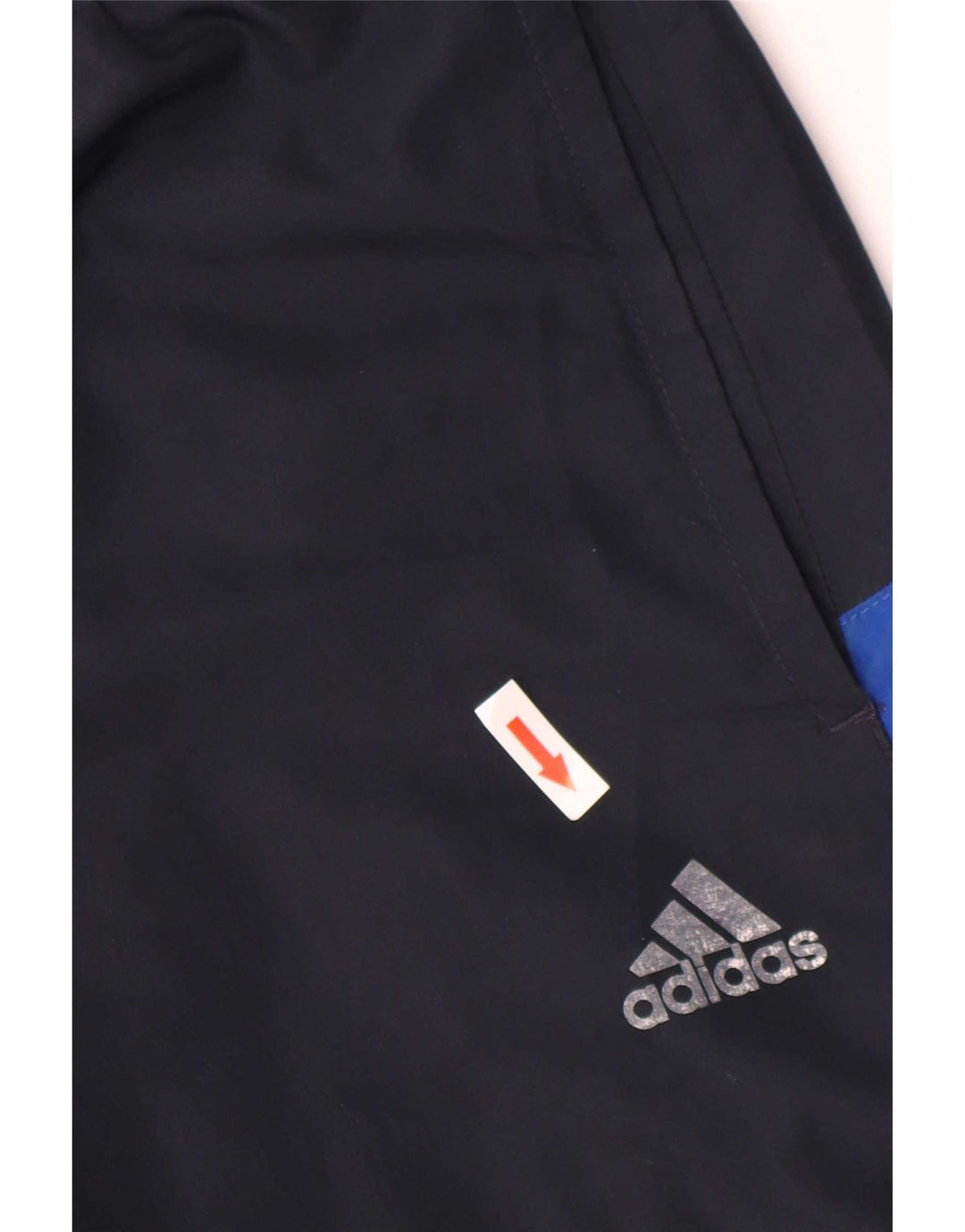 Pantaloni da tuta da uomo Adidas Small in poliestere color block blu navy