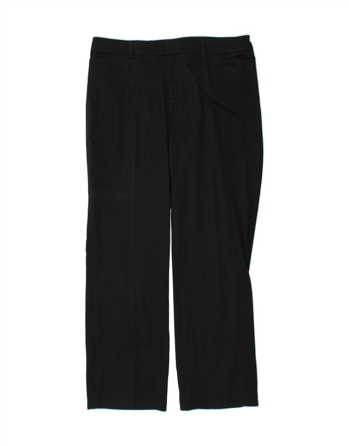 DOCKERS Womens Straight Casual Trousers W36 L33 Black Vintage Dockers and Second-Hand Dockers from Messina Hembry 