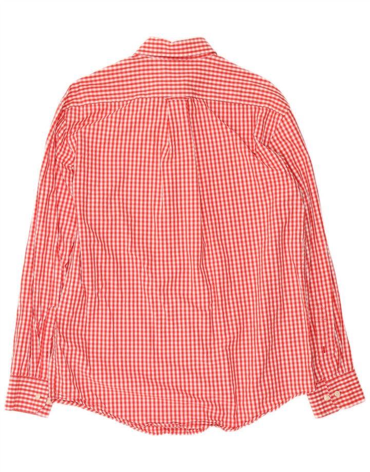 Camicia da uomo IZOD in cotone a quadretti rosso medio