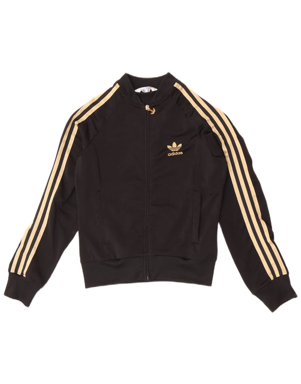 Giacca da ginnastica grafica da donna Adidas EU 34 XS poliestere nero
