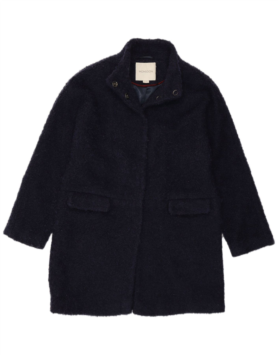 Cappotto da donna Monsoon UK 12 Poliestere blu navy medio