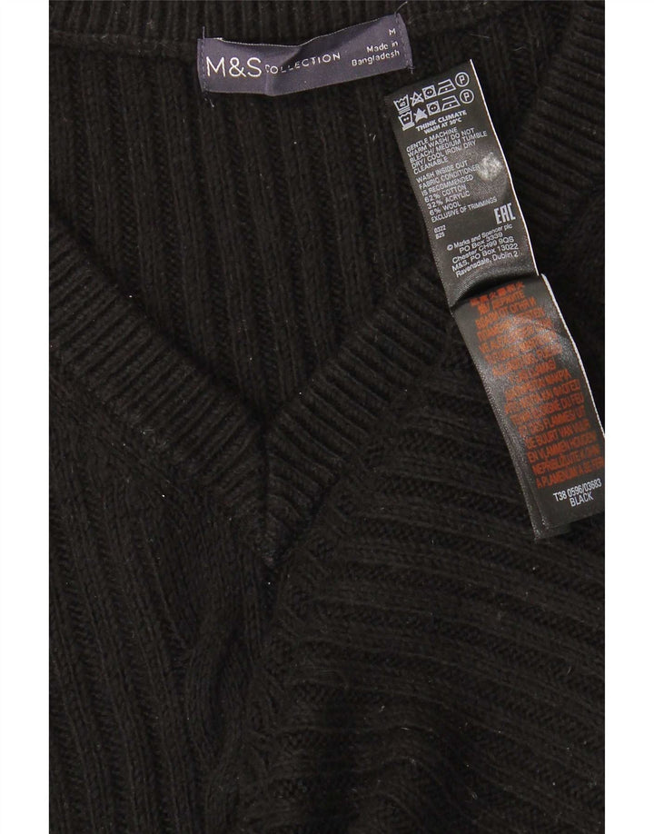 Marks & Spencer Canotta da Uomo Taglia Media Cotone Nero