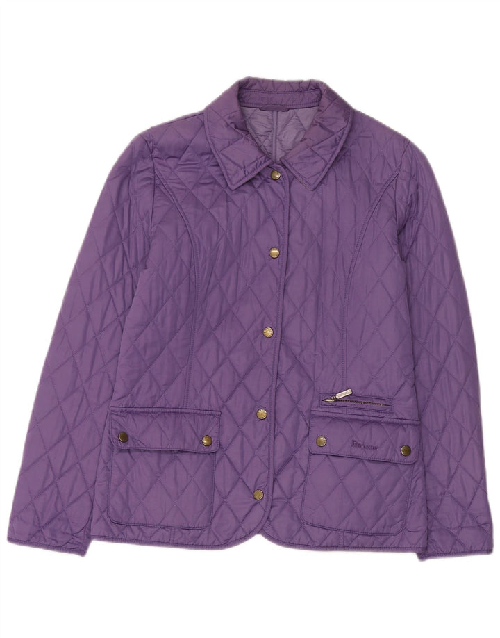 Giacca trapuntata da donna Barbour UK 12 Poliestere viola medio