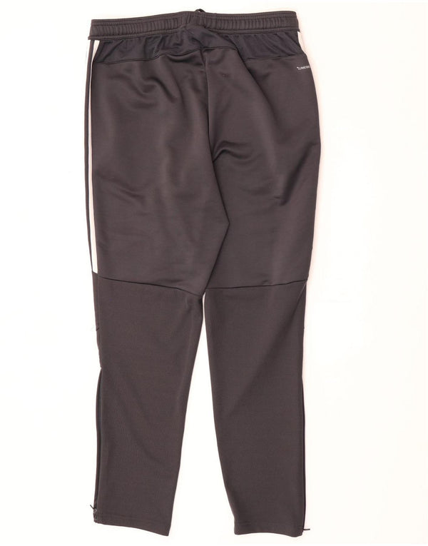 Pantaloni da tuta Adidas da uomo del Manchester United, grandi, in poliestere grigio