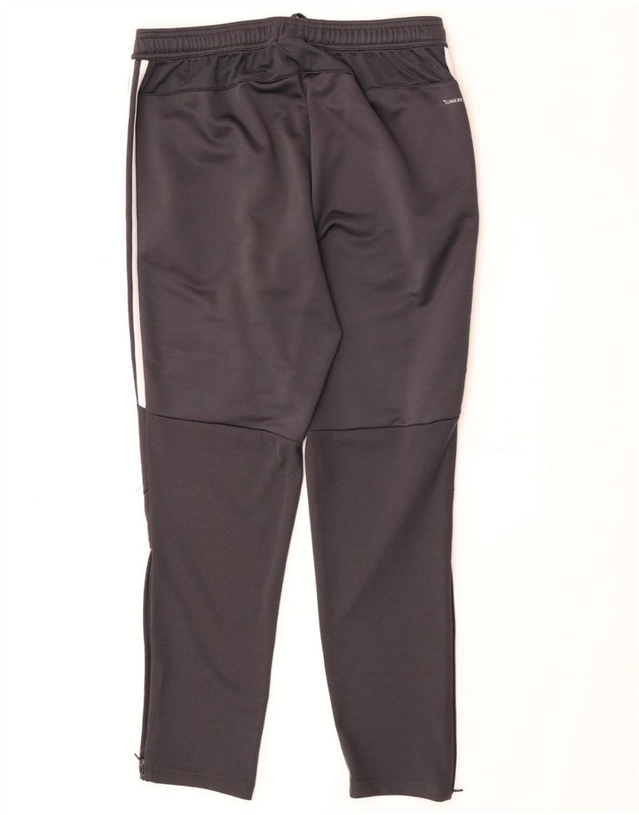 Pantaloni da tuta Adidas da uomo del Manchester United, grandi, in poliestere grigio