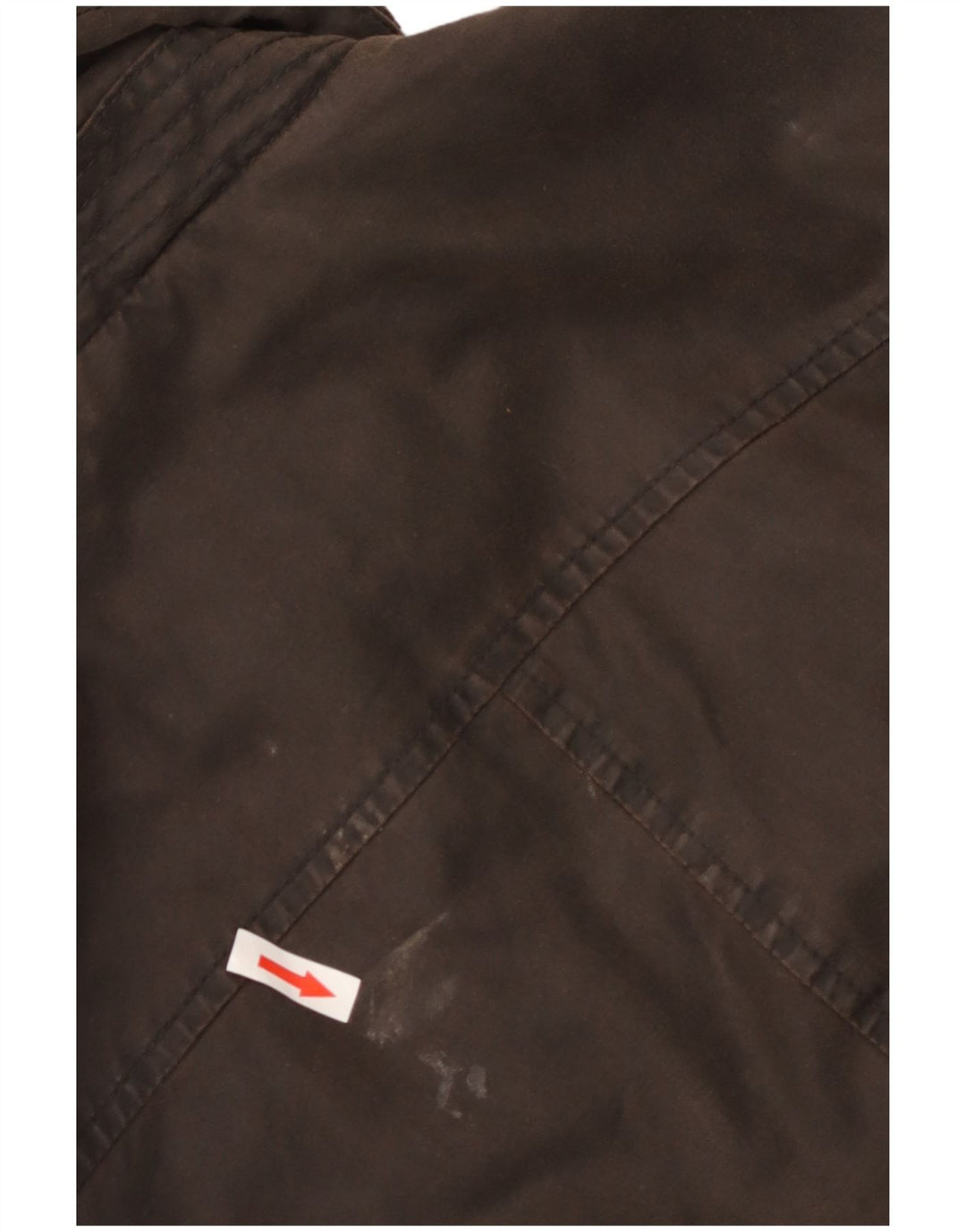 Giacca cerata con cappuccio militare da donna Fat Face UK 10 piccola marrone