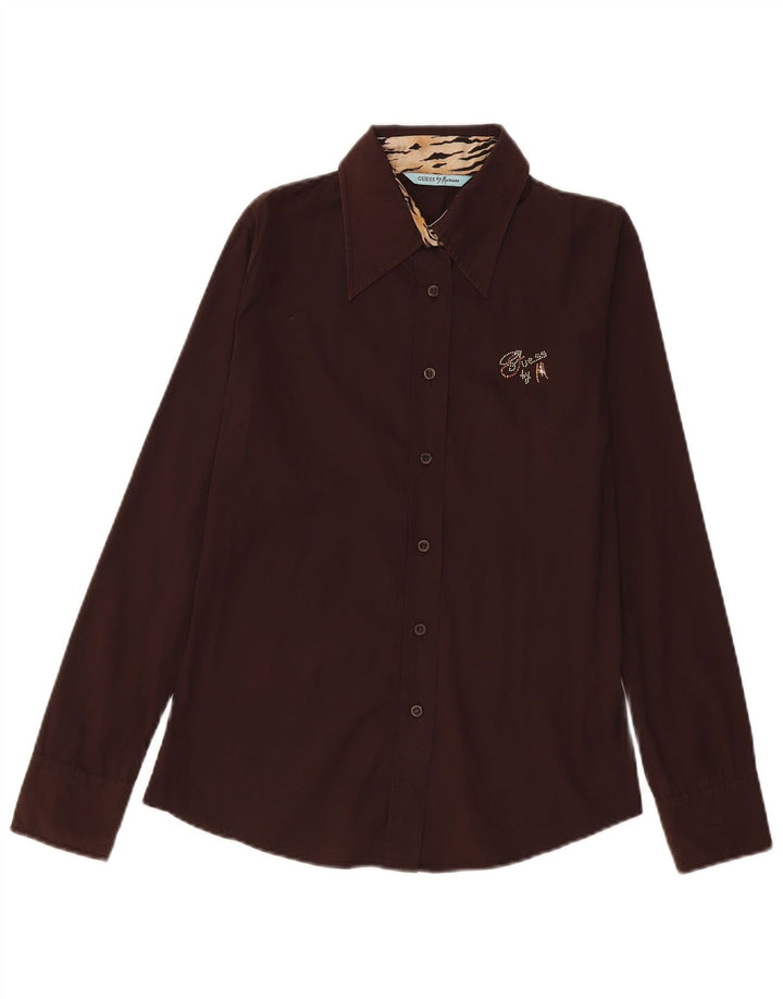 Camicia Donna GUESS BY MARCIANO IT 42 Cotone Marrone Medio