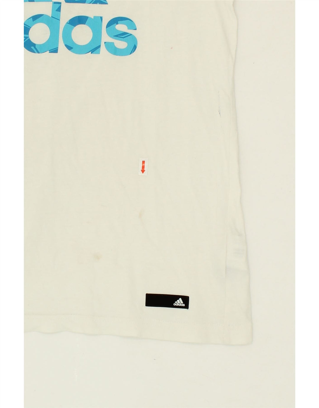 ADIDAS Mens Graphic Vest Top XS White Cotton Vintage Adidas and Second-Hand Adidas from Messina Hembry 
