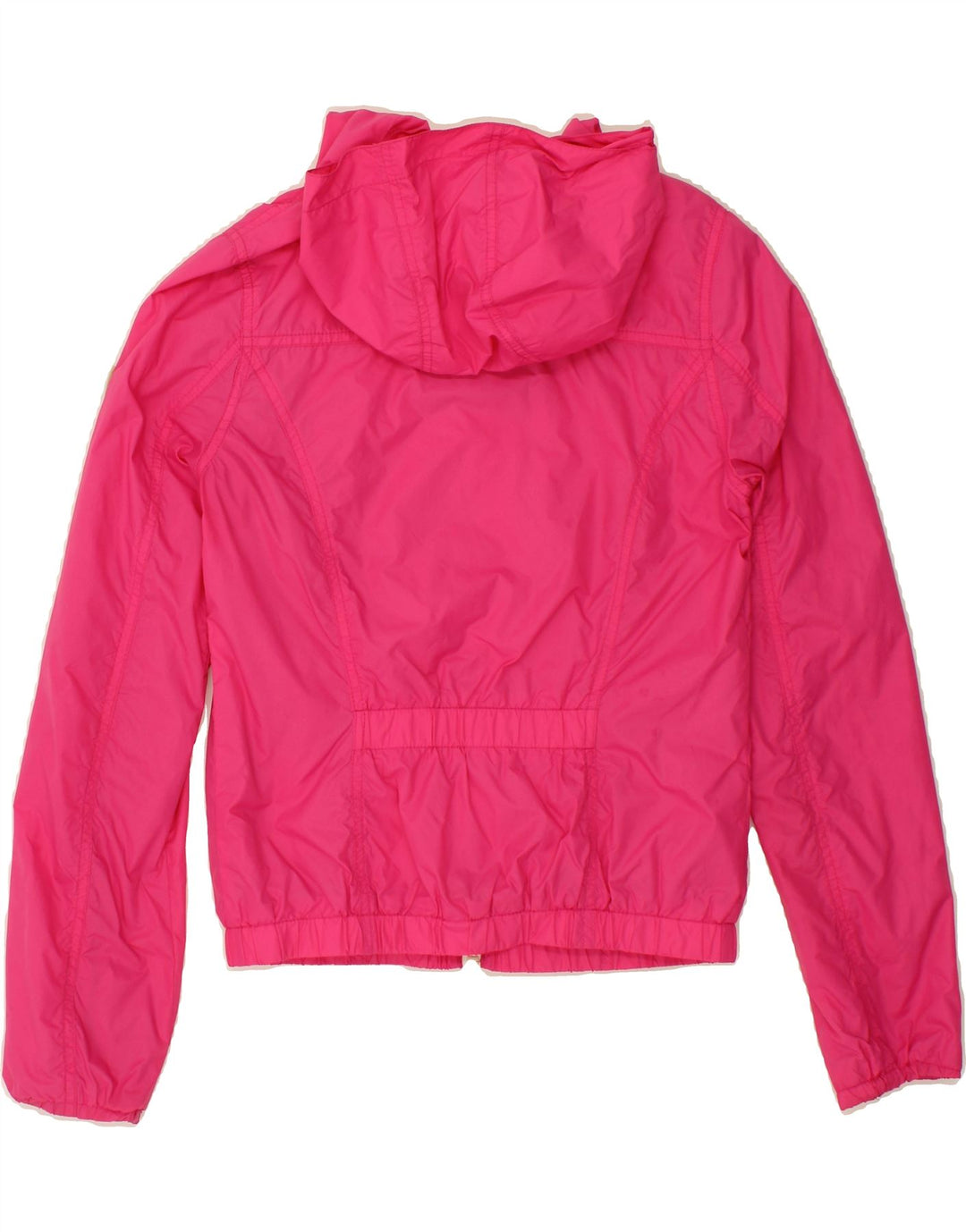 TOMMY HILFIGER Womens Hooded Rain Jacket UK 10 Small Pink Nylon Vintage Tommy Hilfiger and Second-Hand Tommy Hilfiger from Messina Hembry 