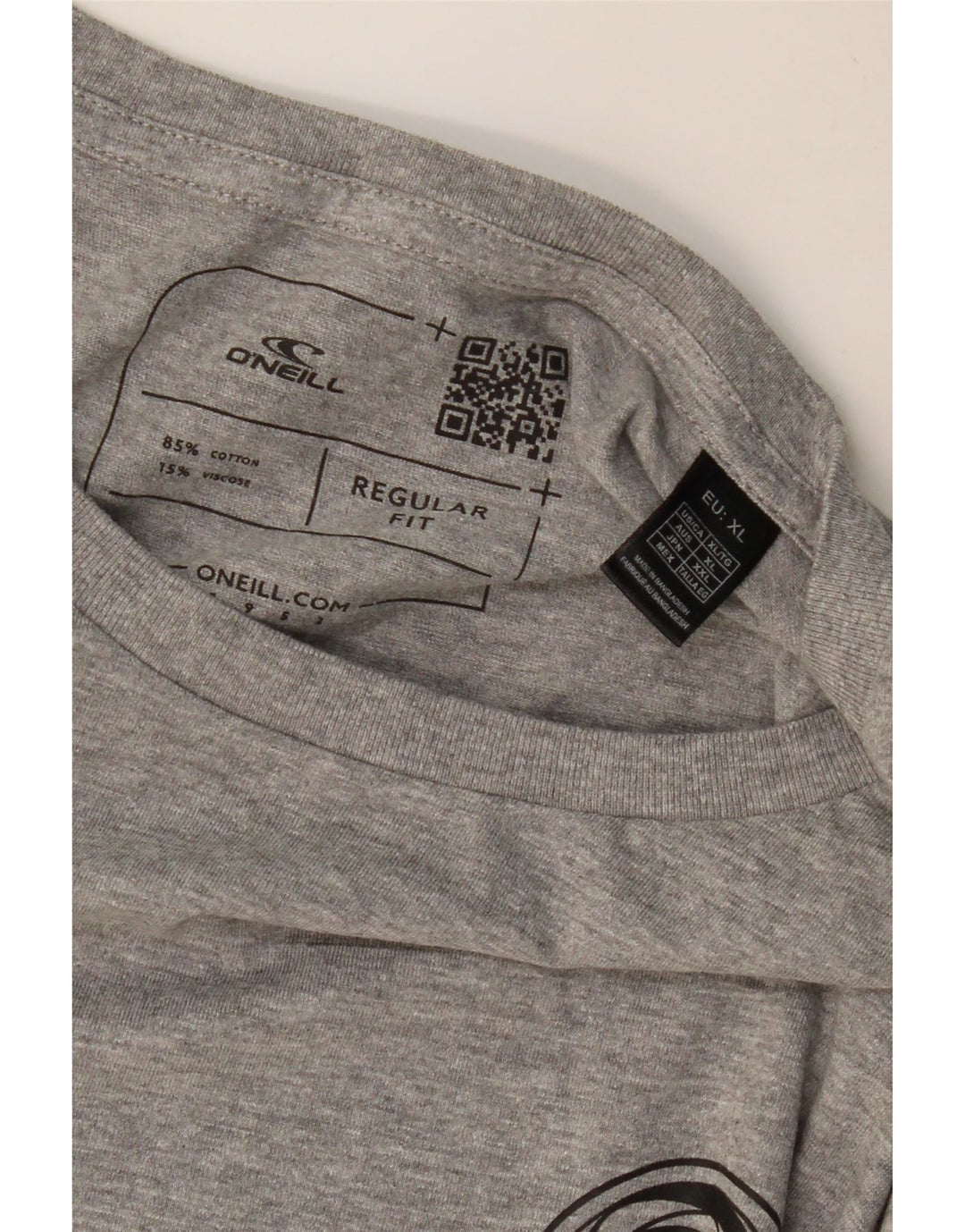 O'NEILL T-shirt grafica da uomo Santa Cruz vestibilità regolare Top XL grigio chiazzato