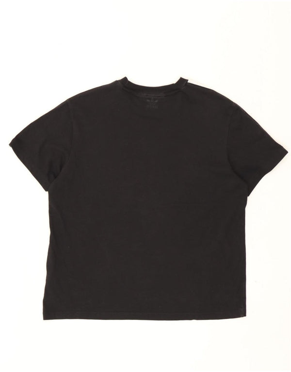 T-shirt da donna Adidas Top UK 12 cotone medio nero