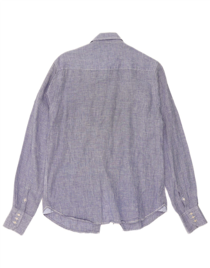 Camicia da uomo Scotch & Soda piccola pied de poule blu