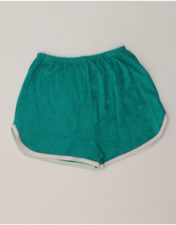 Pantaloncini sportivi da donna Claude De Pierre UK 16 Large Green Striped Cotton