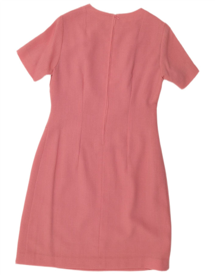 Abito tubino da donna VINTAGE UK 12 rosa medio