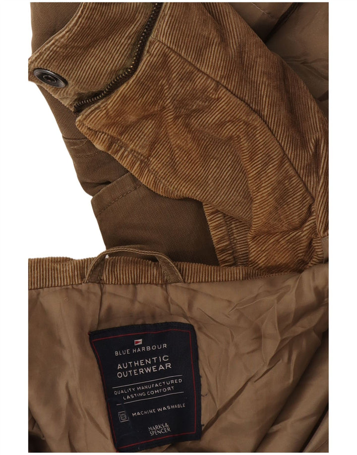 Giacca da uomo Marks & Spencer Blue Harbour Utility UK 40 Large Marrone