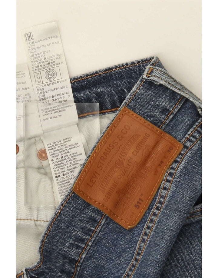 Jeans Levi's Uomo 511 Slim W34 L30 Cotone Blu