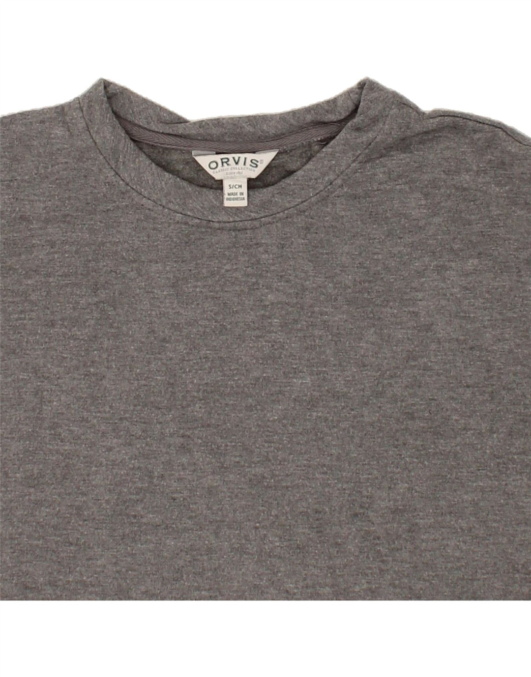 ORVIS Womens Sweatshirt Jumper UK 10 Small Grey Polyester Vintage Orvis and Second-Hand Orvis from Messina Hembry 