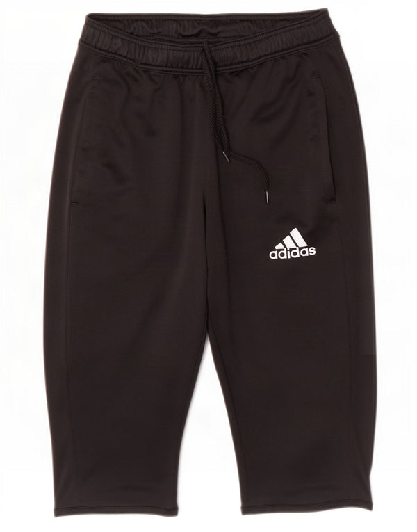 Pantaloncini sportivi Adidas Climalite Bermuda da donna UK 10 piccoli poliestere nero